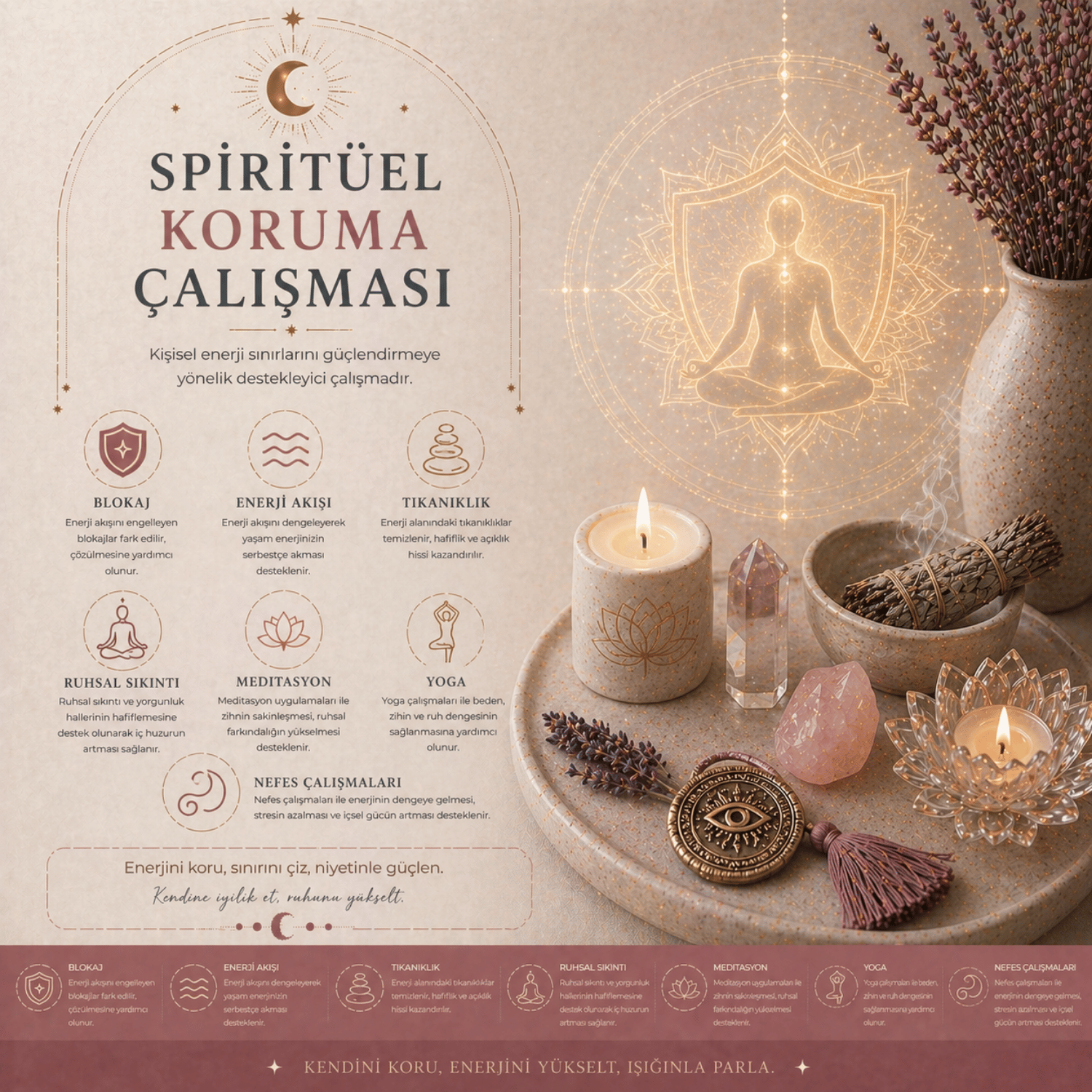 Spiritüel Koruma Çalışması – Enerji Alanınızı Güvence Altına Alın